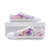 Soft Watercolor Floral Canvas Shoes