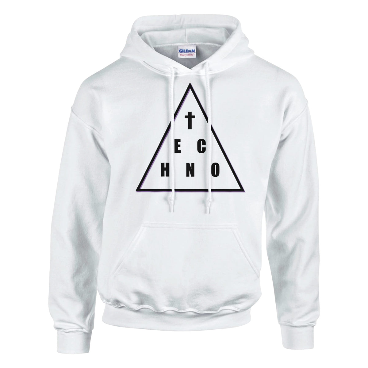 Heavenly Techno Angels unisex streetwear hoodie featuring cloud DJ girls graphic with techno rave theme and “we are spinning techno up here” design
