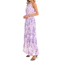 Lavender lilac maxi dress with romantic boho style, elegant summer purple floral dress featuring a flowing silhouette perfect for special occasions and warm-weather events