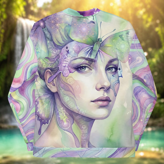 PSYFORM Unisex Bomber Jacket | Surreal Psychedelic All-Over Print | Streetwear Unisex Bomber Jacket