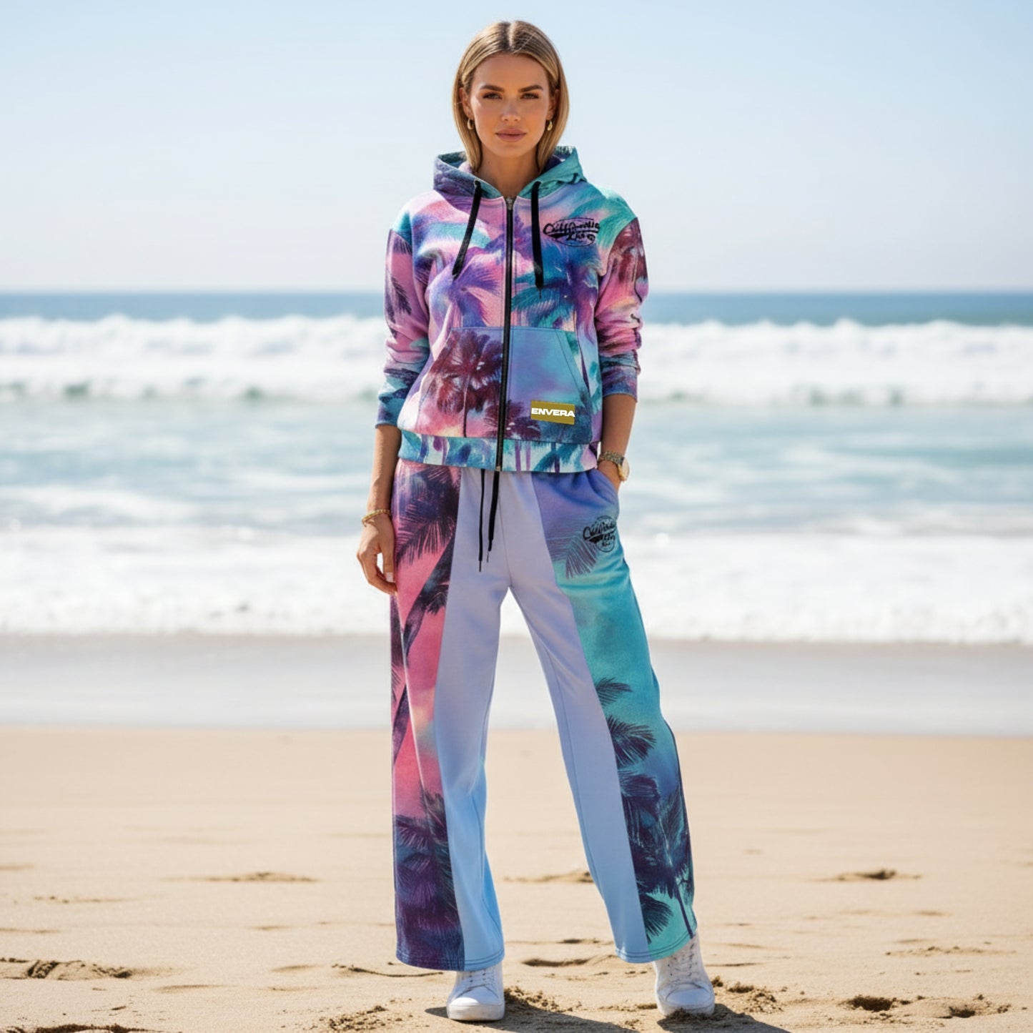California Love Wide-leg joggers | Streetwear Unisex Wide-leg joggers | Vaporwave Aesthetic