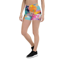 Women's Retro Floral Sports Shorts
