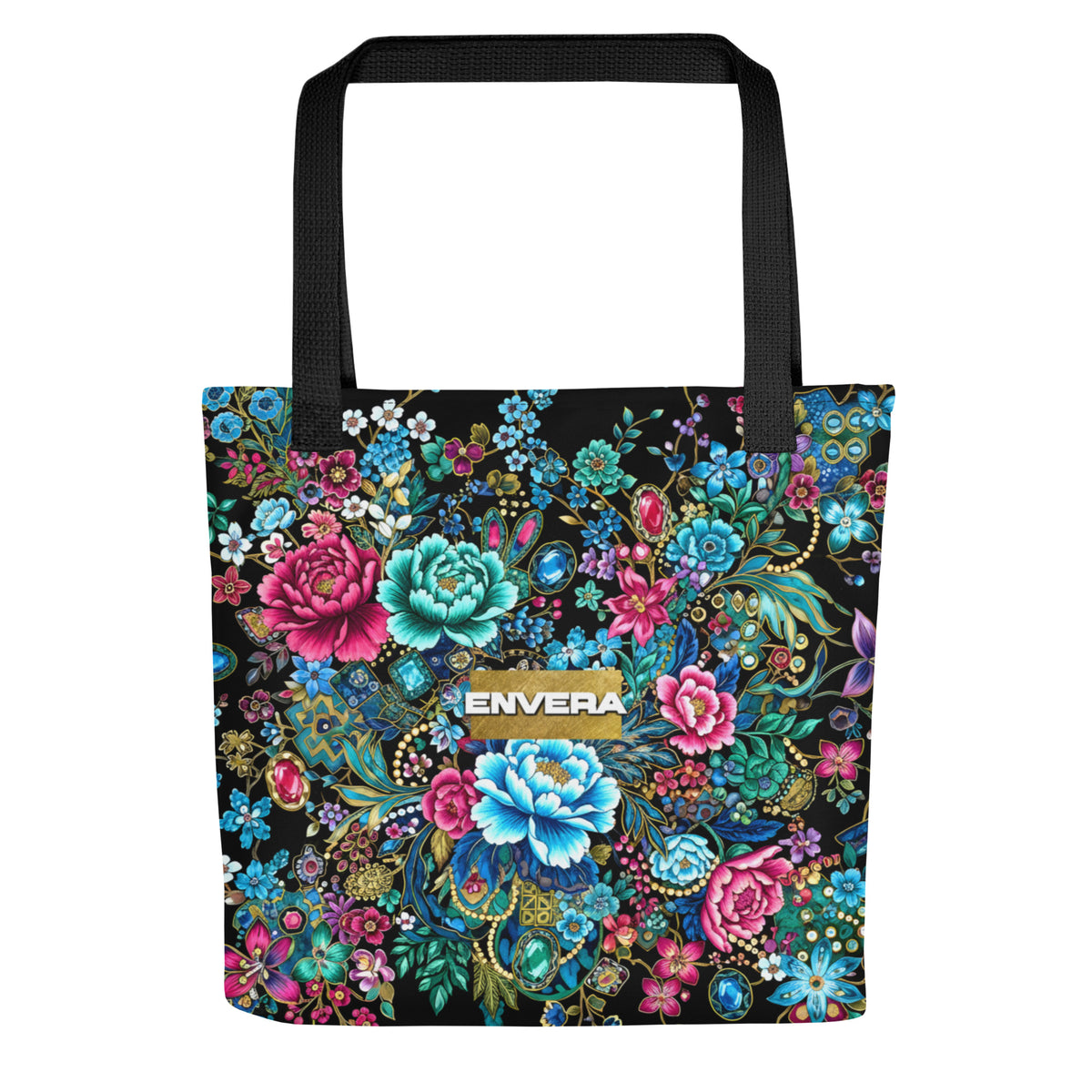 Floral Art Tote Bag by ENVERA Fashion