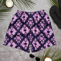 Amethyst Geometric Pattern Sports Shorts