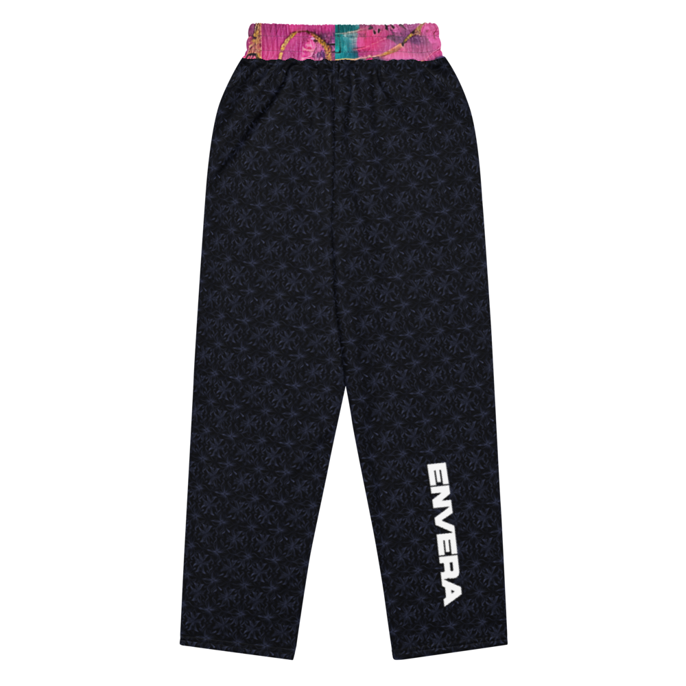 Vibrant abstract unisex Wide-leg joggers, colorful streetwear joggers, bold art joggers, graphic hoodie