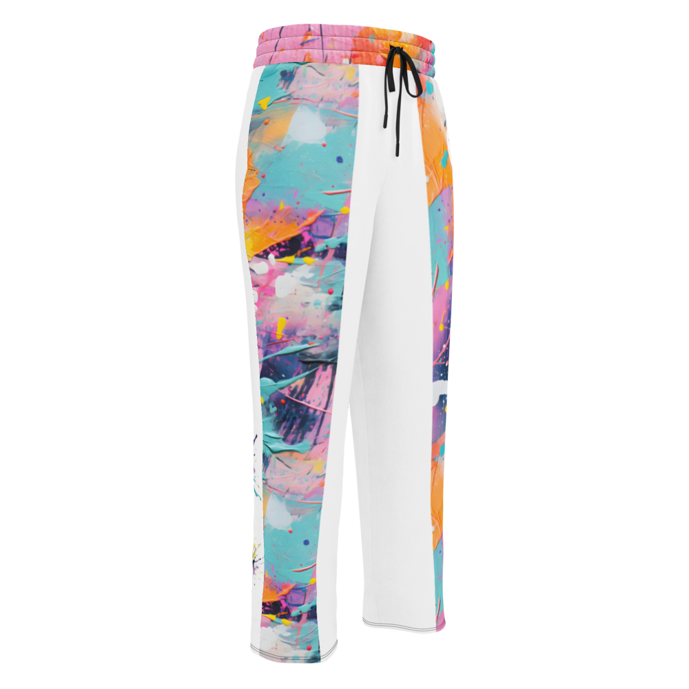 VIVID SOUL paint splatter wide-leg joggers - colorful streetwear for bold personalities | Vibrant Unisex Joggers