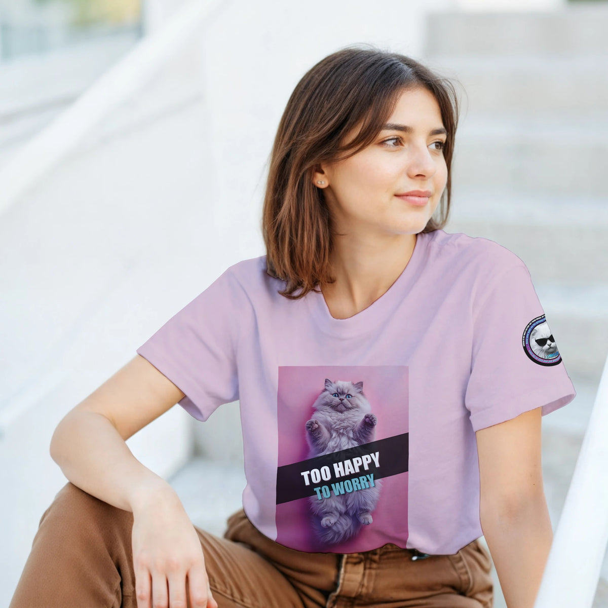 funny persian cat shirt, cat lover shirt, cute cat T-shirt, fluffy persian cat graphic tee, cat mom gift, cat dad gift, funny pet shirt, blue-eyed cat, humorous cat apparel, feline lover gift, kawaii cat shirt, animal lover T-shirt