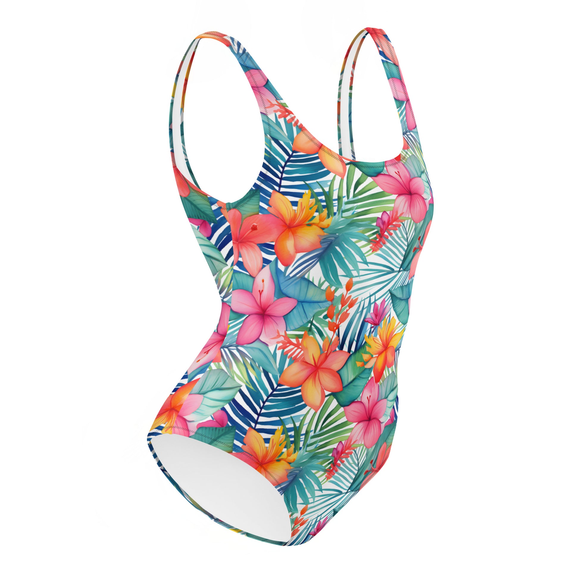 colorful-floral-tropical-swimsuit