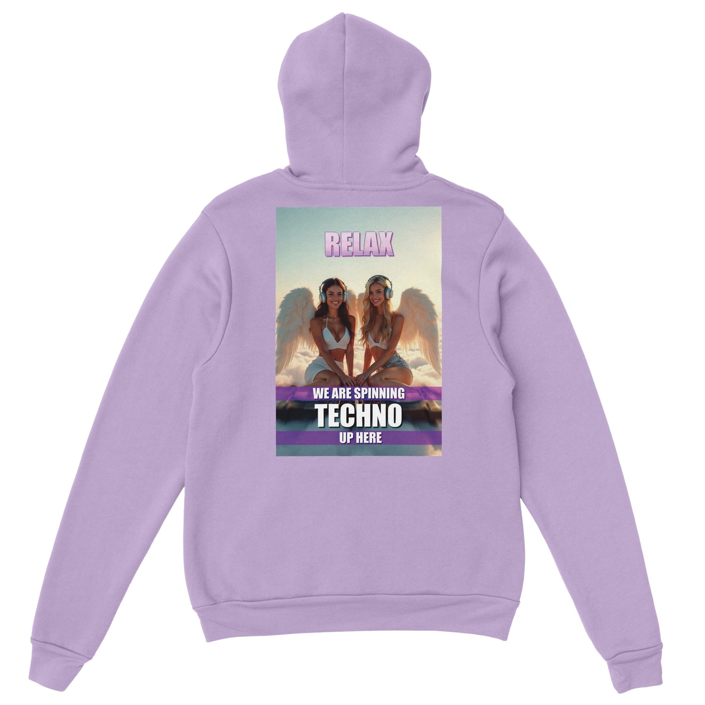 V - Heavenly Techno Angels Hoodie | Cloud DJ Girls | Rave & EDM Lover Gift