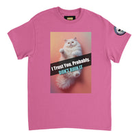 funny persian cat shirt, cat lover shirt, cute cat T-shirt, fluffy persian cat graphic tee, cat mom gift, cat dad gift, funny pet shirt, blue-eyed cat, humorous cat apparel, feline lover gift, kawaii cat shirt, animal lover T-shirt