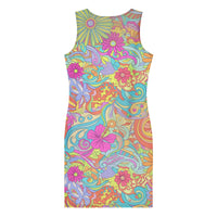 envera-colorful-turquoise-bodycon-dress