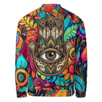Artistic Graphic Bomber Jacket