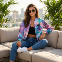 Colorful All-Over Print Streetwear Jacket