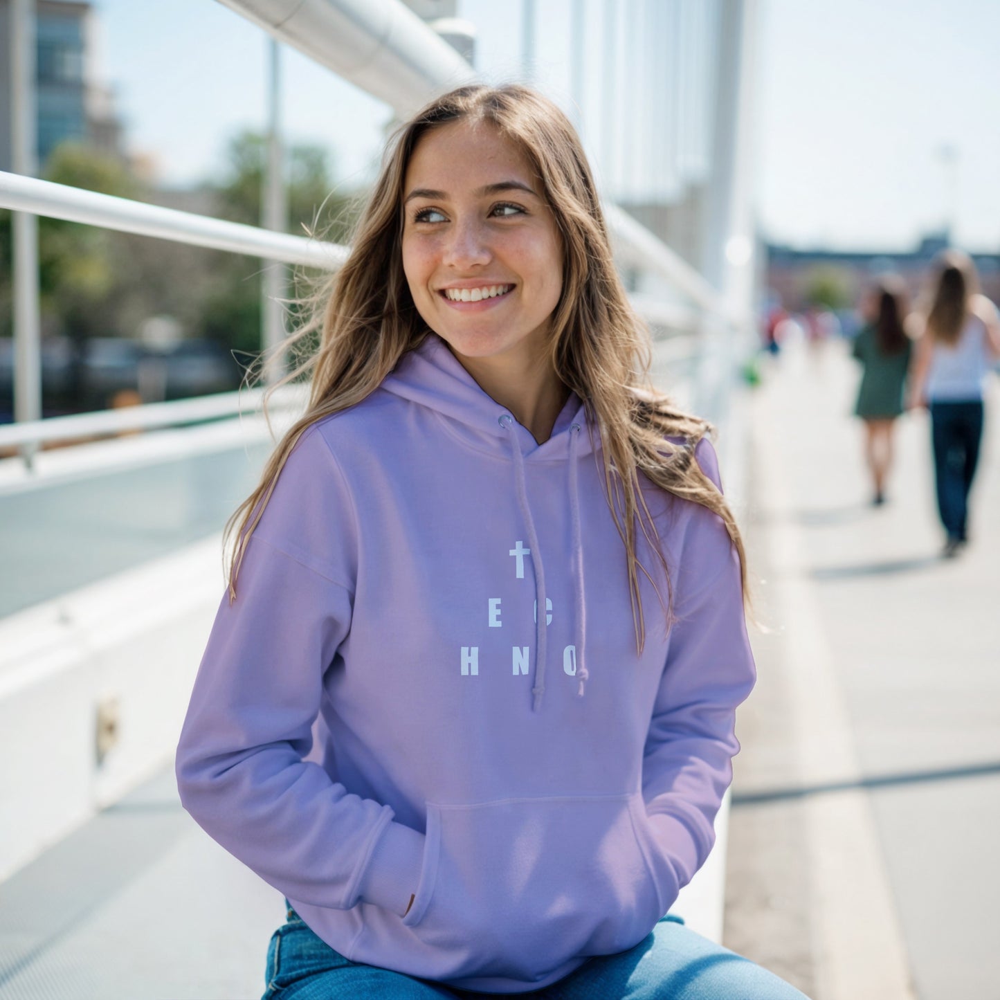 V - Heavenly Techno Angels Hoodie | Cloud DJ Girls | Rave & EDM Lover Gift