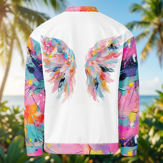 VIVID SOUL Unisex Bomber Jacket | Paint Splatter Jacket | Colorful streetwear for bold personalities