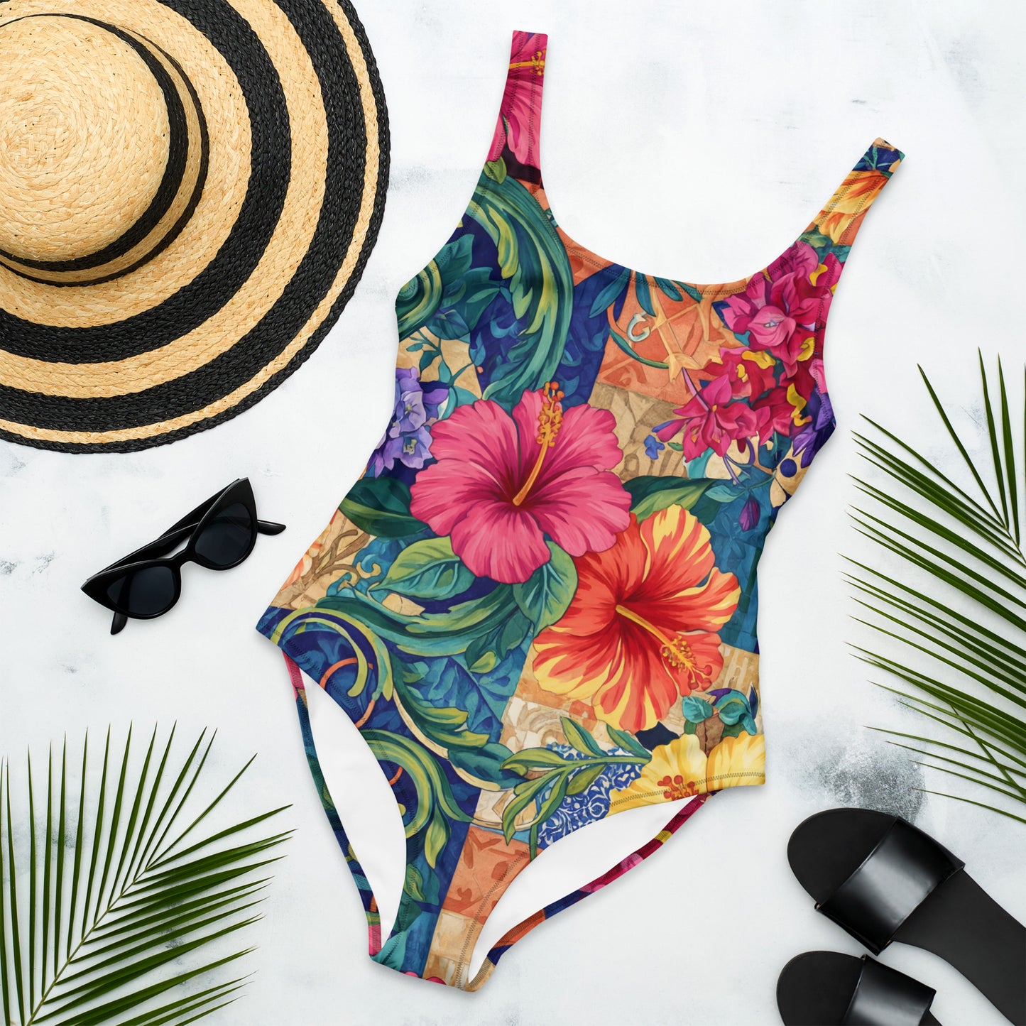 tropical-luxury-hibiscus-onepiece-swimsuit