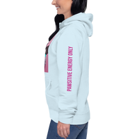 Chillax Cats Edition unisex hoodie featuring a funny Persian cat graphic with the slogan "Too Happy to Worry"